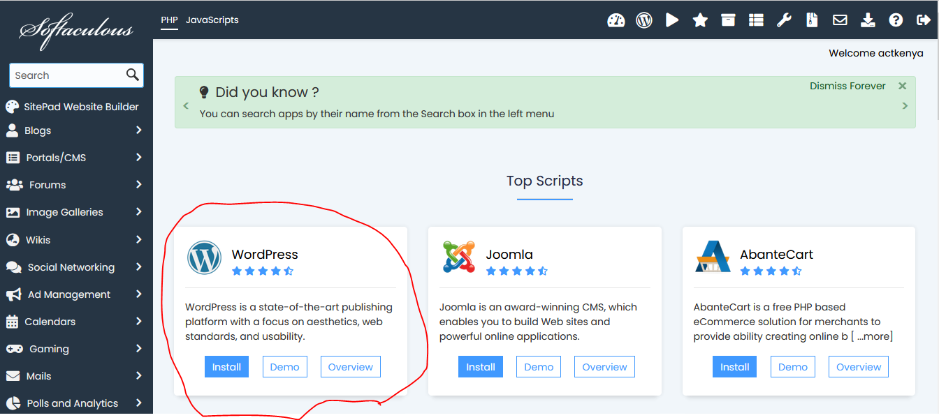 How To Install Wordpress Using Softaculous Shujaa Host