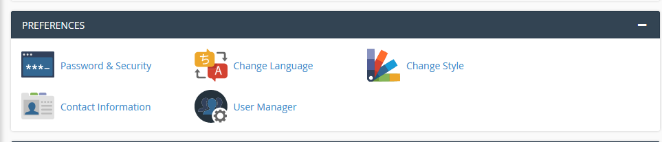 cPanel Preference